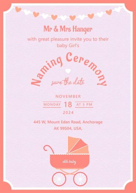 Cradle Ceremony Invite