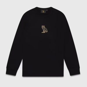 Classic-Owl-Crewneck-Sweatshirt-Black