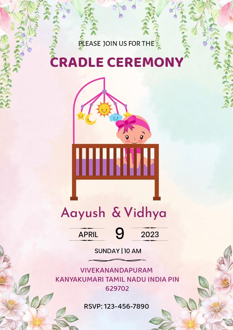 Cradle Ceremony Invite